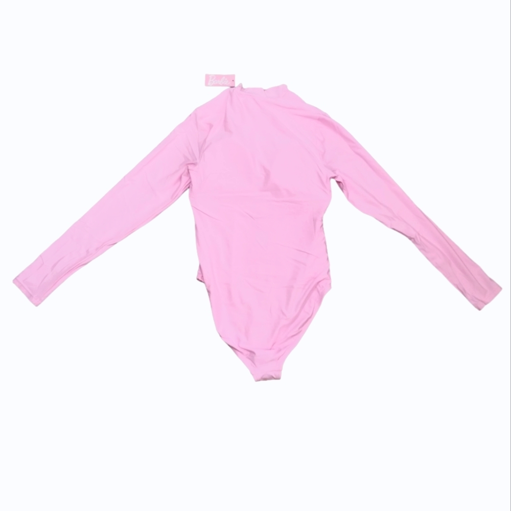 Barbie Womens Long Sleeve Bodysuit One Piece Swimsuit - Picture 6 of 6